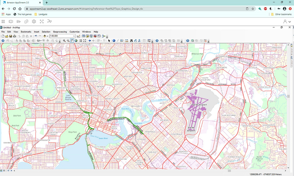 ESRI ArcGIS Running on Amazon AppStream 2.0